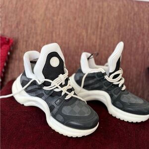 Louis Vuitton Black and White Women's Sneakers US 9.5 -10